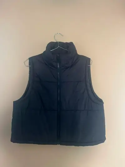 Chaleco Acolchado Negro sin mangas Shein EZwear - miniatura 3
