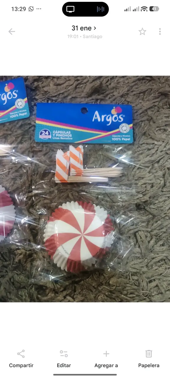 Set de cápsulas y pinchos Argos para fiestas - 2