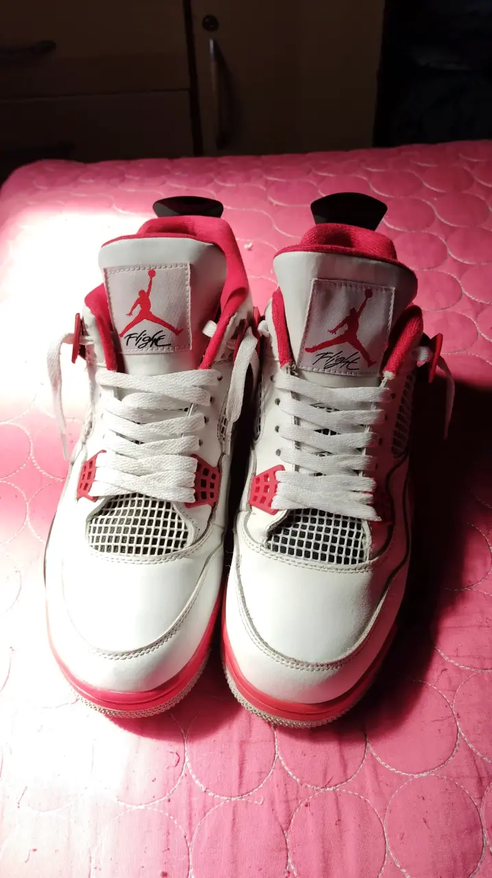 Zapatillas deportivas Jordan 4 fire red,Calidad PK - 1