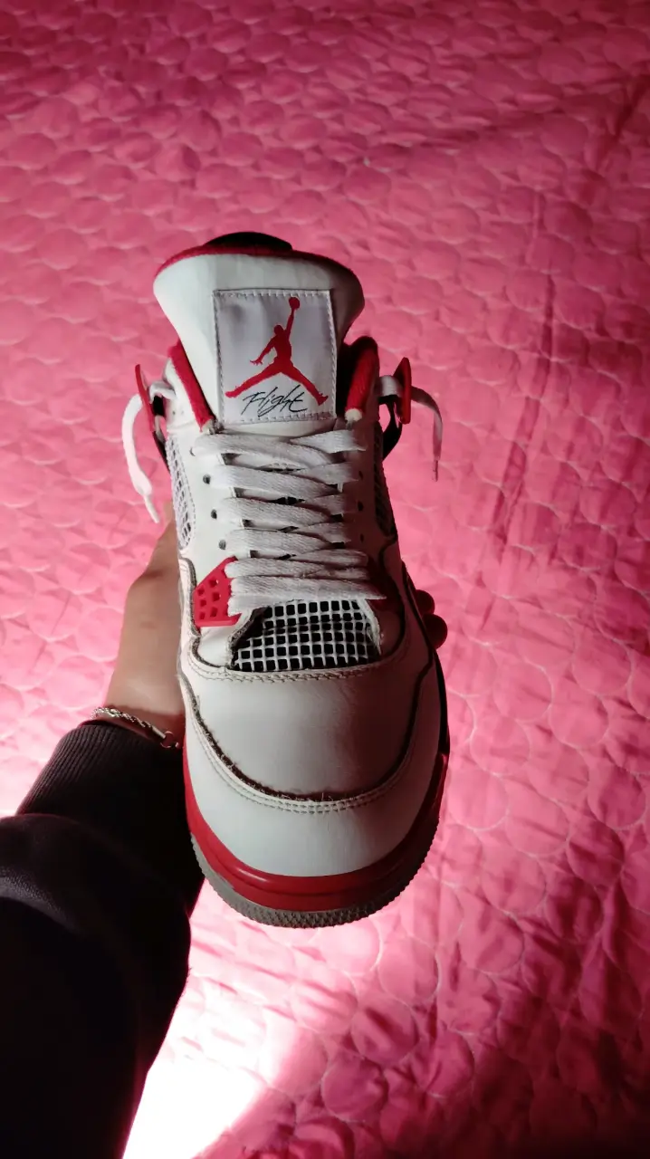Zapatillas deportivas Jordan 4 fire red,Calidad PK - 5