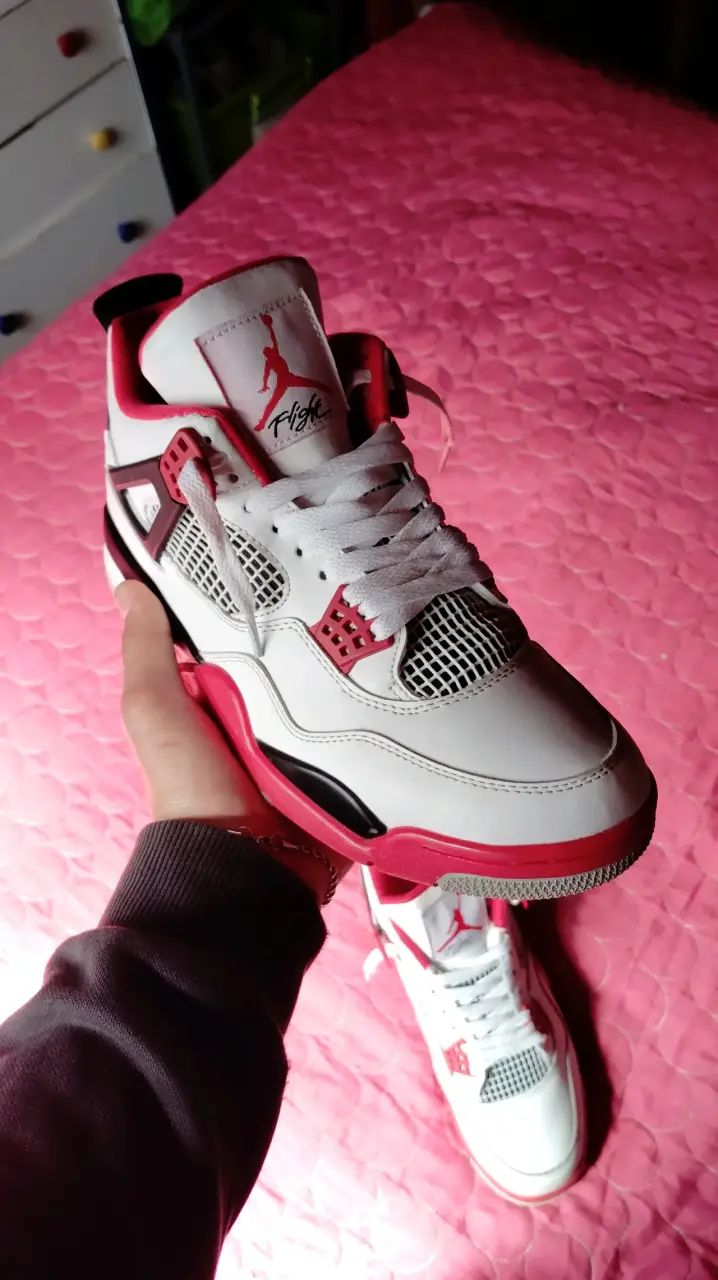Zapatillas deportivas Jordan 4 fire red,Calidad PK - 6