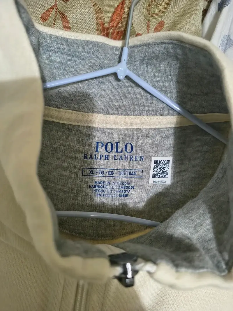 Polerón Polo Ralph Lauren Beige Talla XL - 1