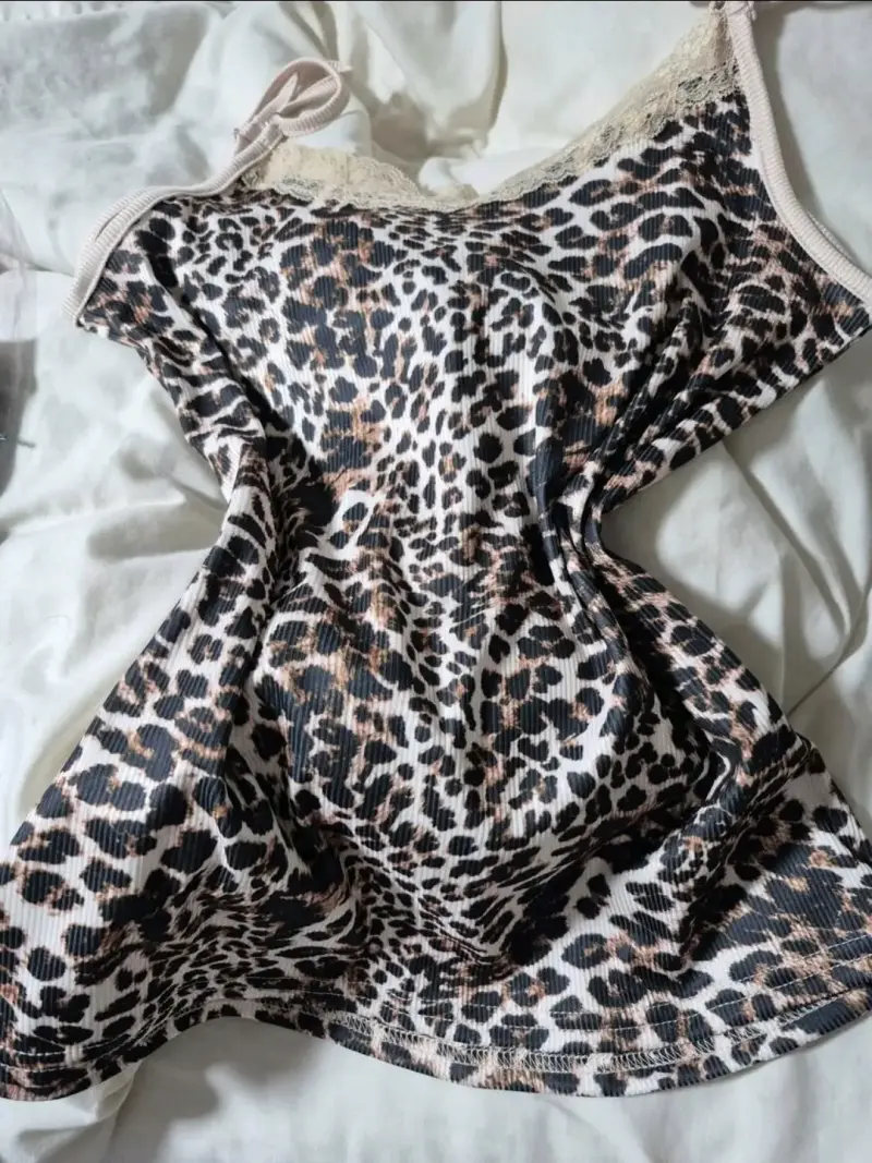 Top Shein Animal Print Y2K