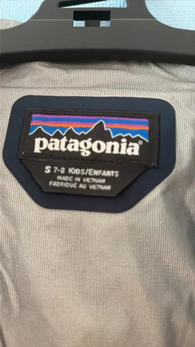 Chaqueta impermeable Patagonia gris con capucha - miniatura 4