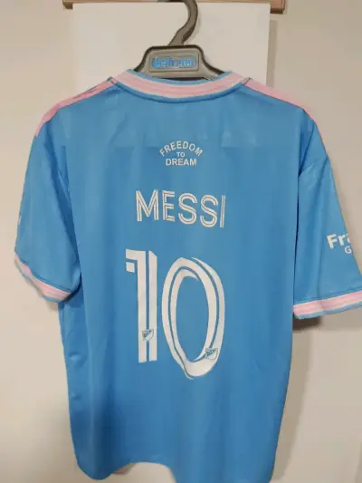 Camiseta de fútbol Messi Inter Miami azul - miniatura 3
