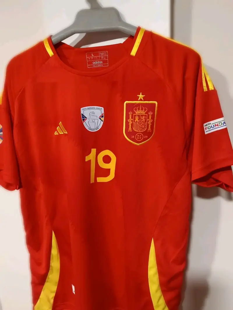 Camiseta Roja Selección España Adidas Lamine Yamal - 3