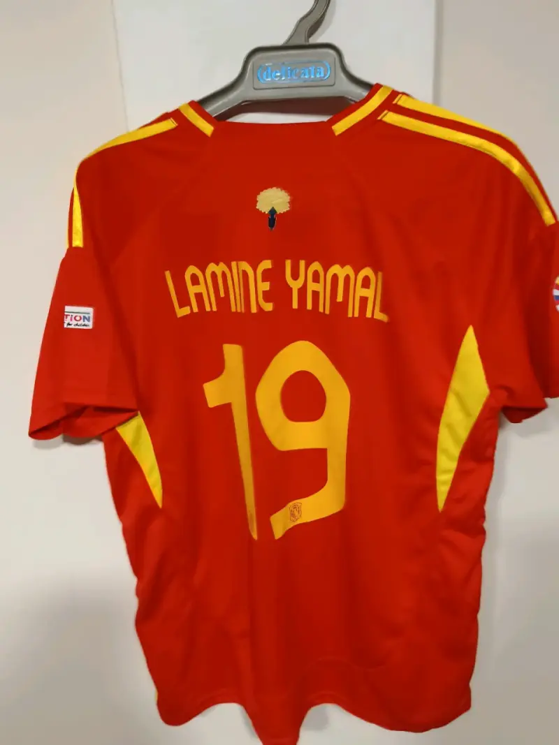 Camiseta Roja Selección España Adidas Lamine Yamal - 4