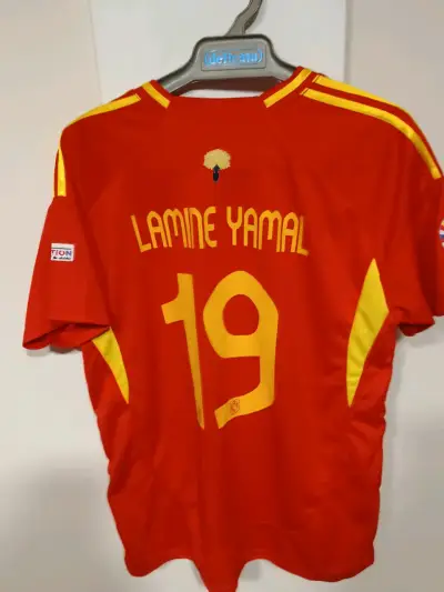 Camiseta Roja Selección España Adidas Lamine Yamal - miniatura 4