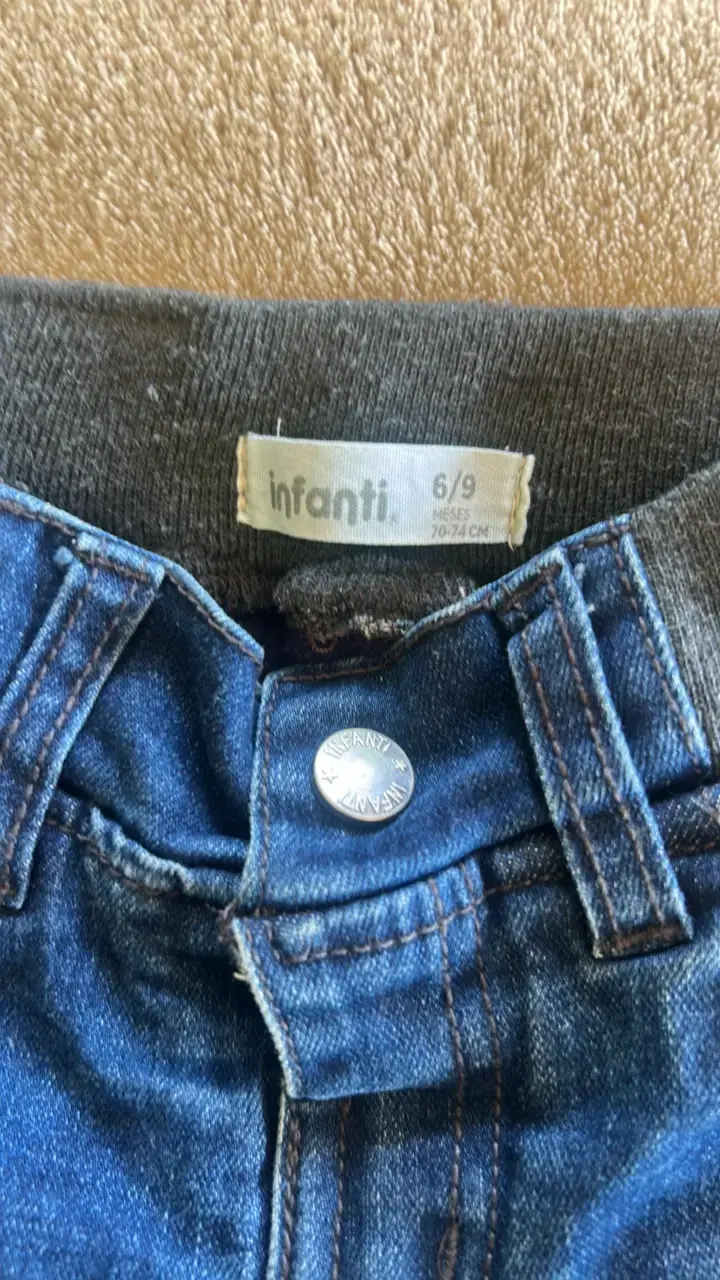 Jeans de bebé Infanti azul talla 6-9 meses - 3