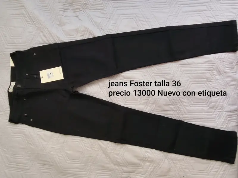 Jeans negros Foster talla 36 nuevos - 3