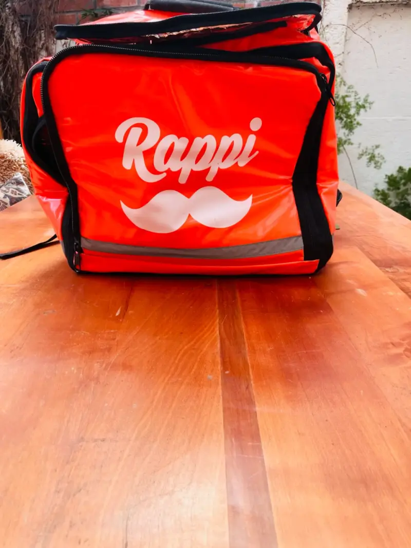 Bolso térmico de reparto Rappi color naranja - 1