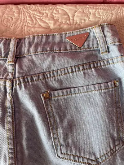 Pantalones cargo de mezclilla azul claro - miniatura 4