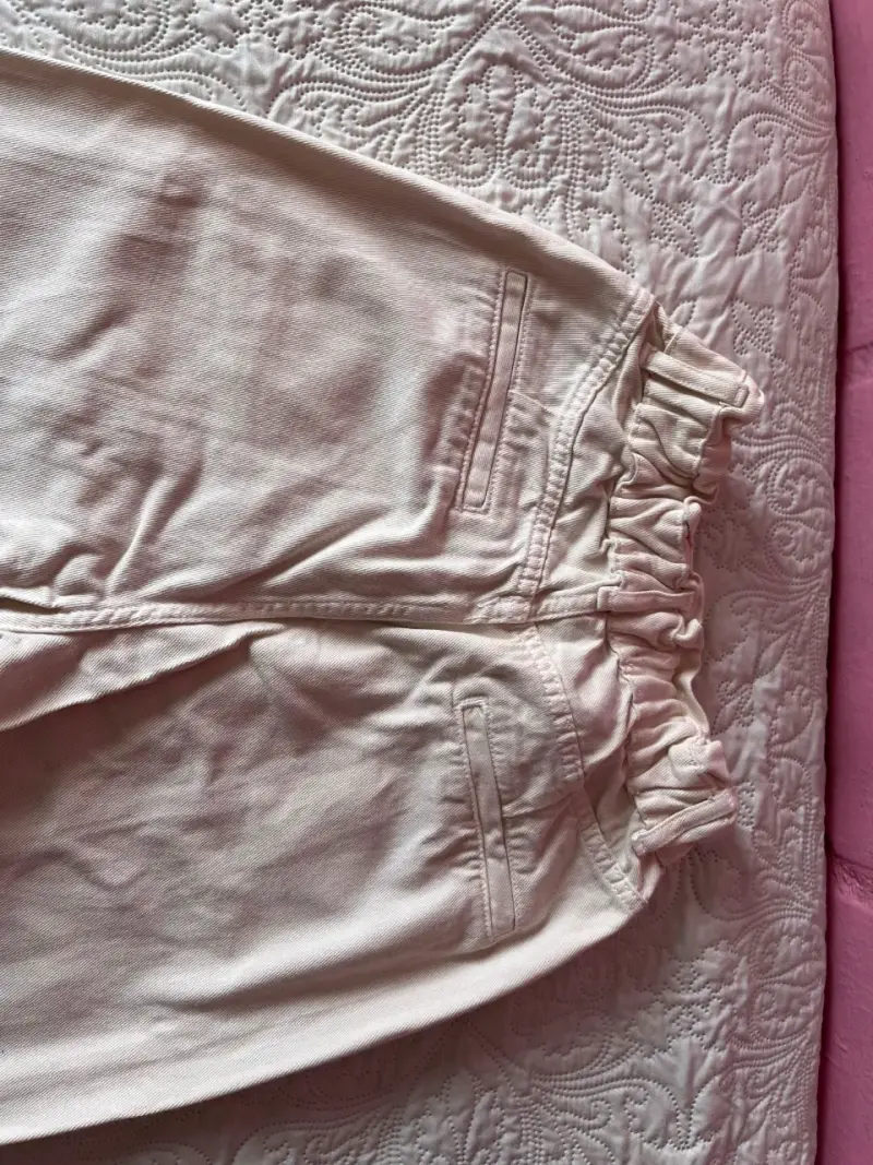 Pantalones blancos Zara talla 34 elasticados - 3