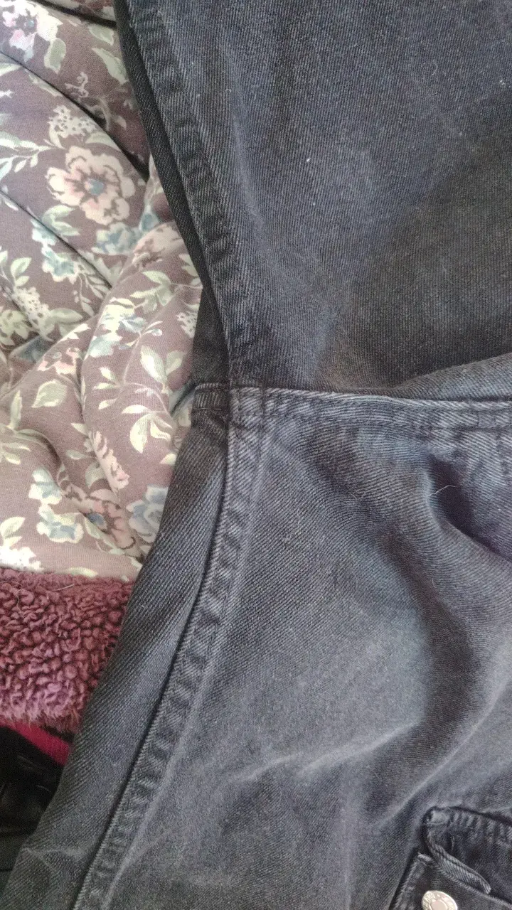 Jeans negros tipo cargo - 3