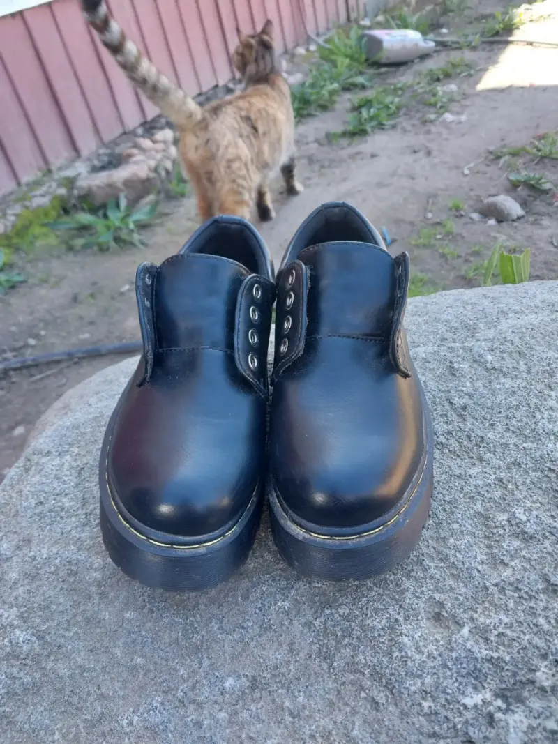 Zapatos de plataforma negros para mujer - 1