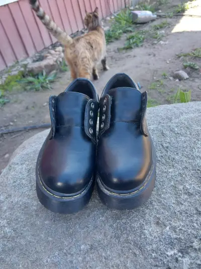 Zapatos de plataforma negros para mujer - miniatura 1