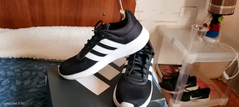 Zapatillas deportivas negras Adidas Lite racer 42 - 1