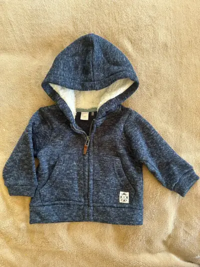 Chaqueta de bebé con capucha Opaline 6M - miniatura 1