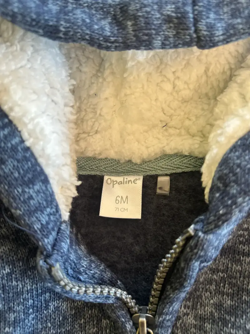 Chaqueta de bebé con capucha Opaline 6M - 2