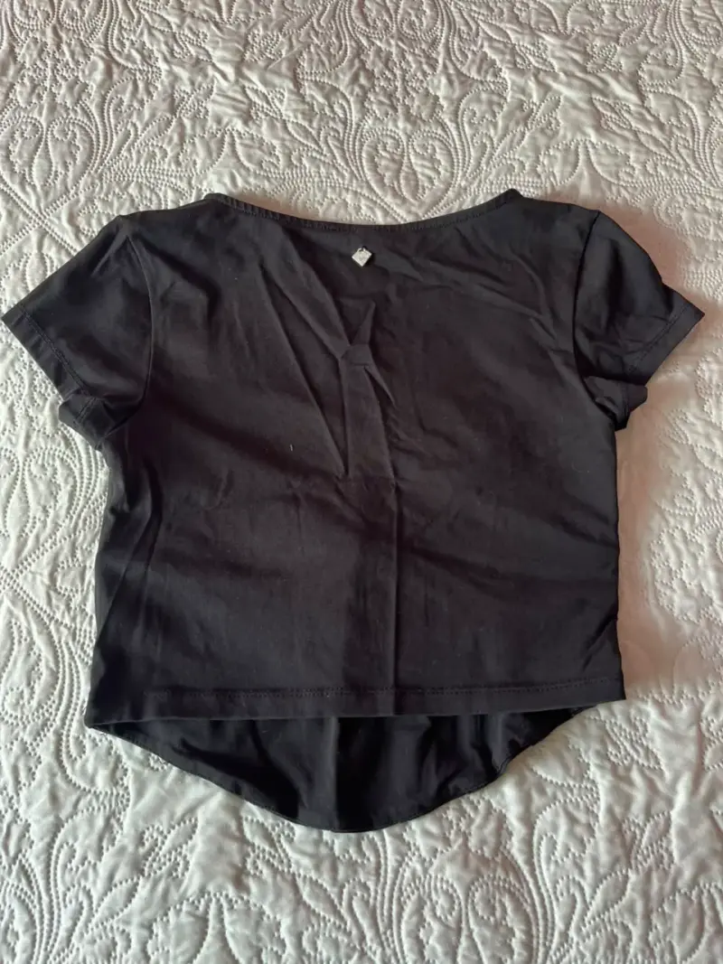 Top negro ajustado para mujer - 3