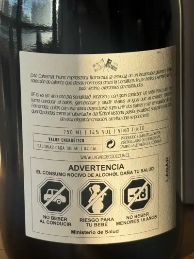 RF10 x2 Vino Cabernet Franc - miniatura 5
