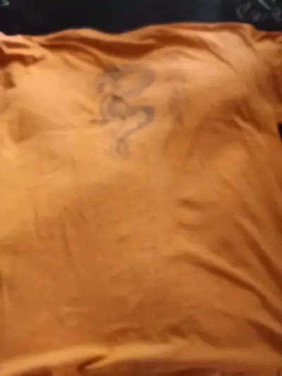 Polera naranja de algodón para hombre - miniatura 3