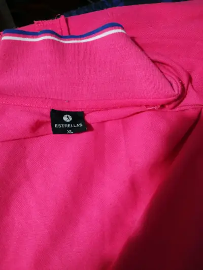 Polera Polo rosa Talla XL Estrellas - miniatura 2