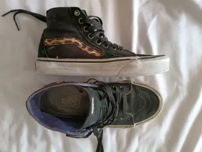 Zapatillas Vans negras con diseño animal print 37 - miniatura 2