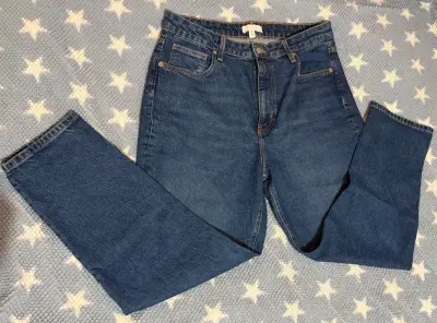 Jeans de mezclilla azul H&M talla 44 - miniatura 1
