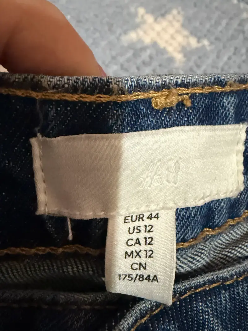 Jeans de mezclilla azul H&M talla 44 - 2