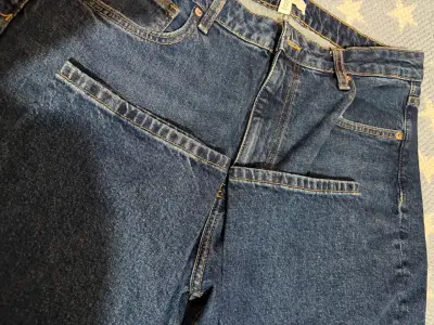 Jeans de mezclilla azul H&M talla 44 - miniatura 5