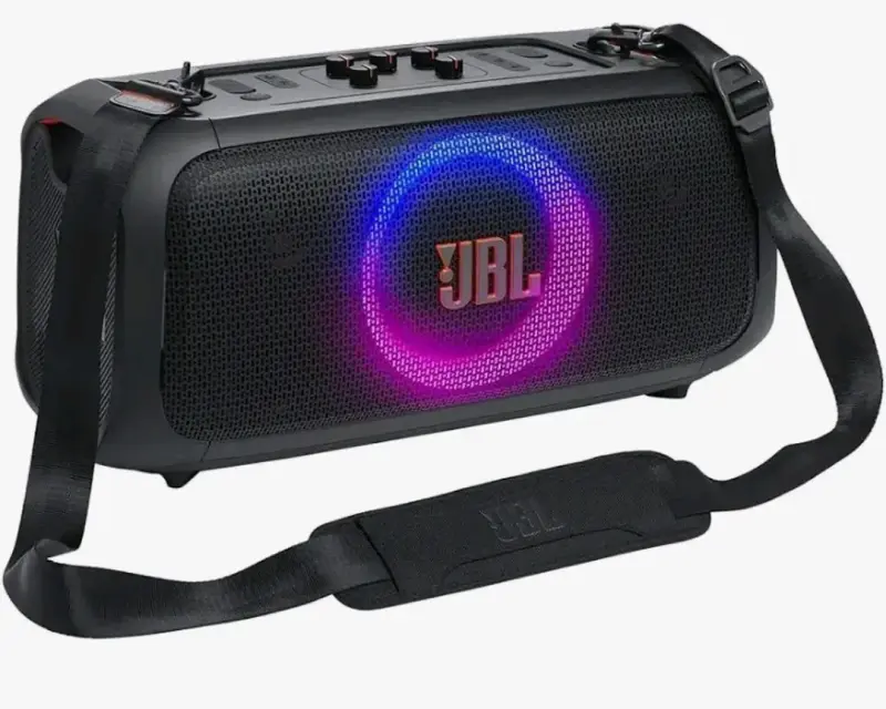 Parlante portátil JBL con micrófonos y luces LED - 3