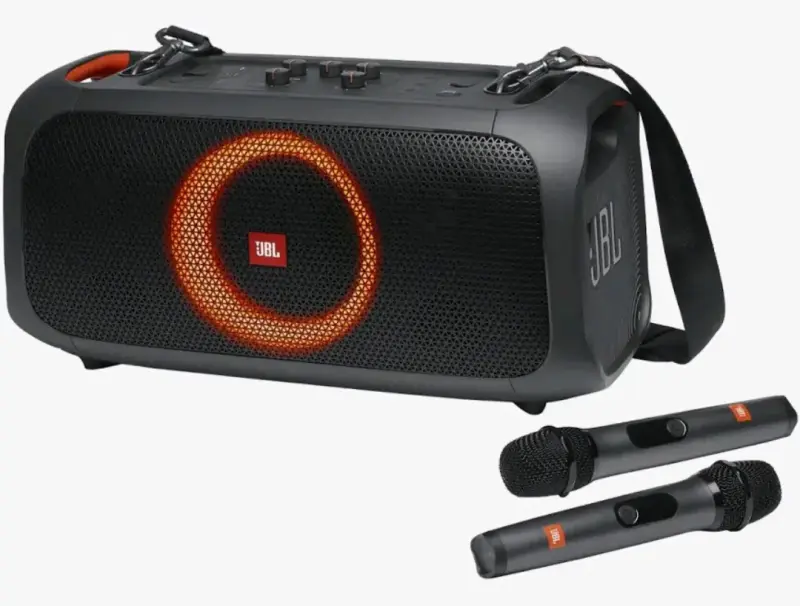 Parlante portátil JBL con micrófonos y luces LED - 4