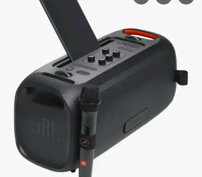Parlante portátil JBL con micrófonos y luces LED - miniatura 5