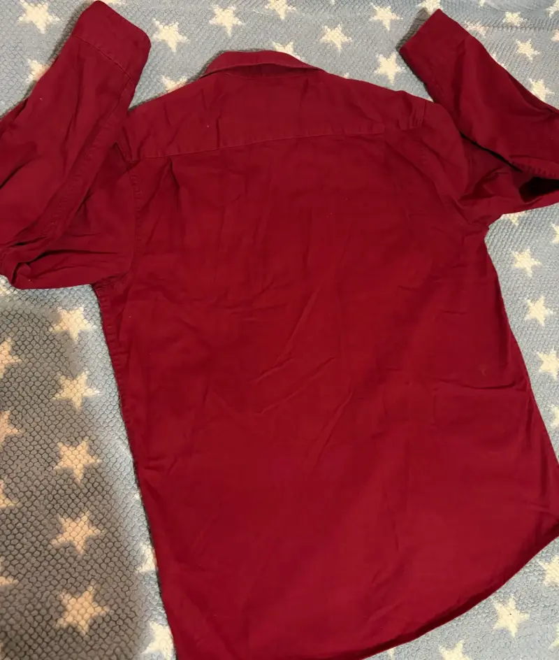 Camisa Wrangler roja de algodón para hombre - 5