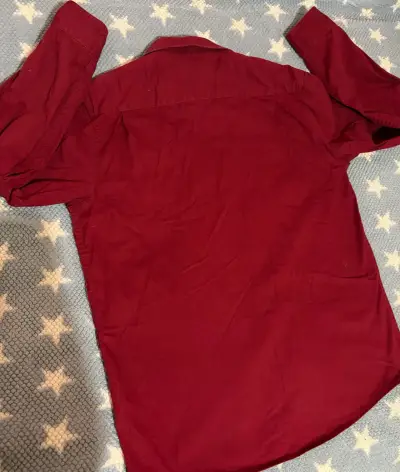 Camisa Wrangler roja de algodón para hombre - miniatura 5