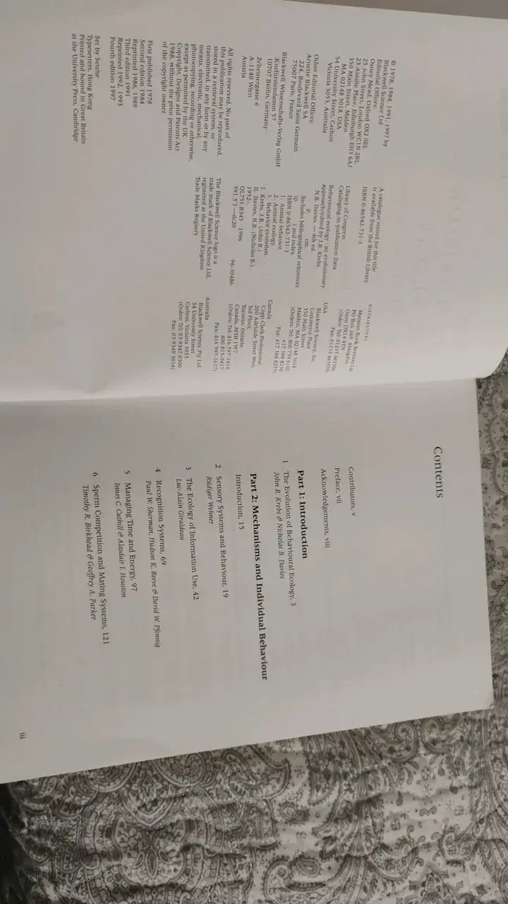 Libro Behavioural Ecology Cuarta Edición - 2