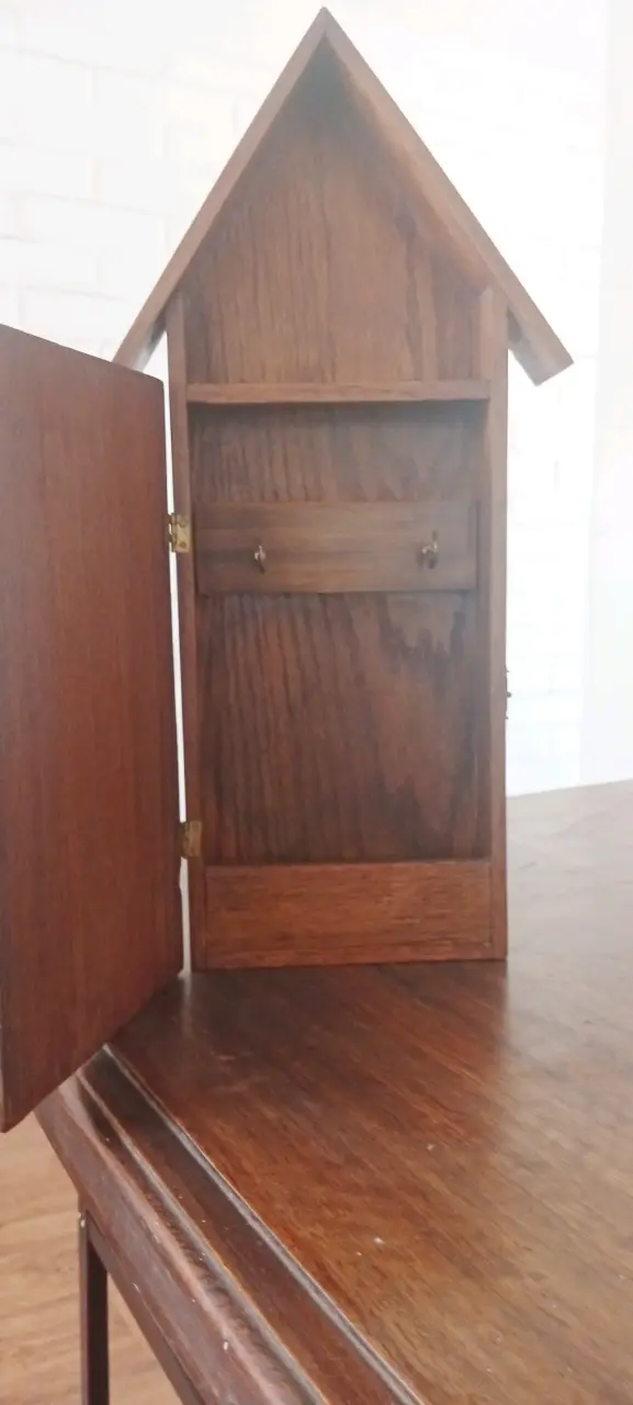 Caja de madera para llaves estilo rústico colgante - 2