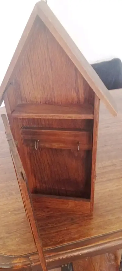 Caja de madera para llaves estilo rústico colgante - miniatura 4