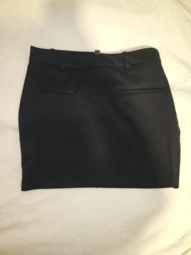 Falda negra elegante para mujer talla 32 - 2
