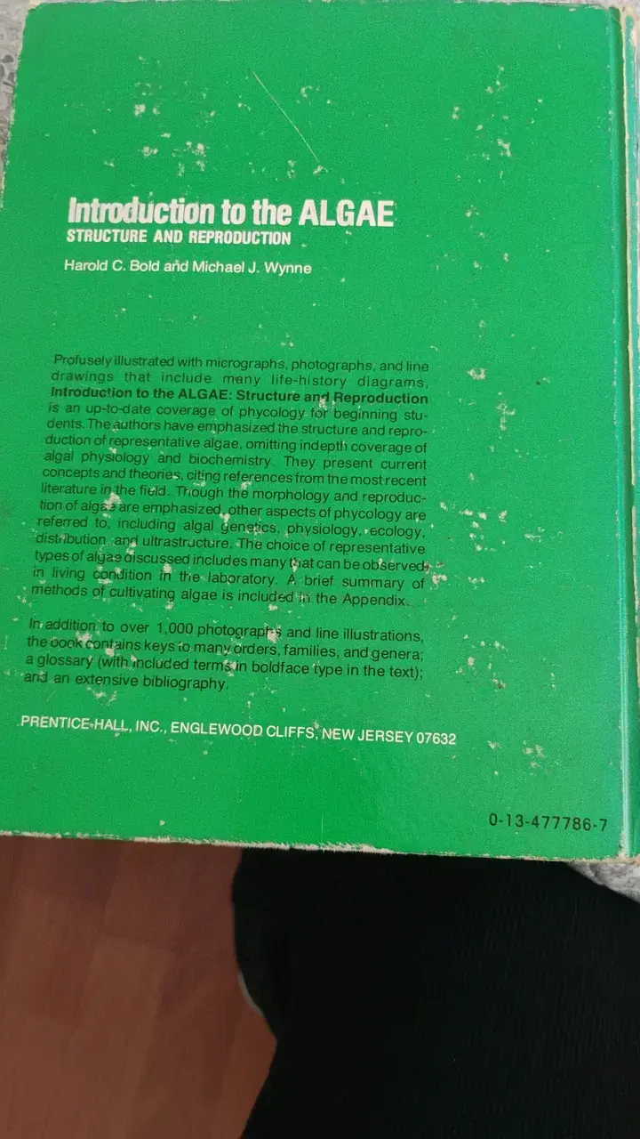 Libro 'Introduction to the Algae' de Harold C. Bold - 3