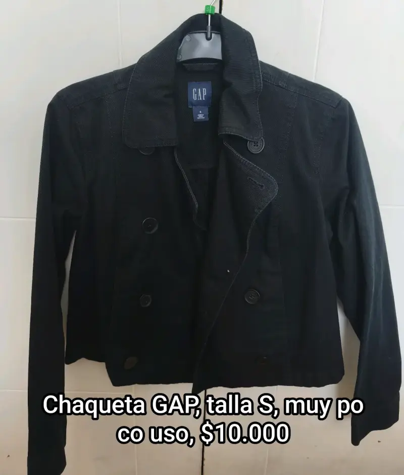 Chaqueta negra GAP para mujer talla S - 1