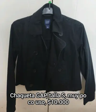Chaqueta negra GAP para mujer talla S - miniatura 1