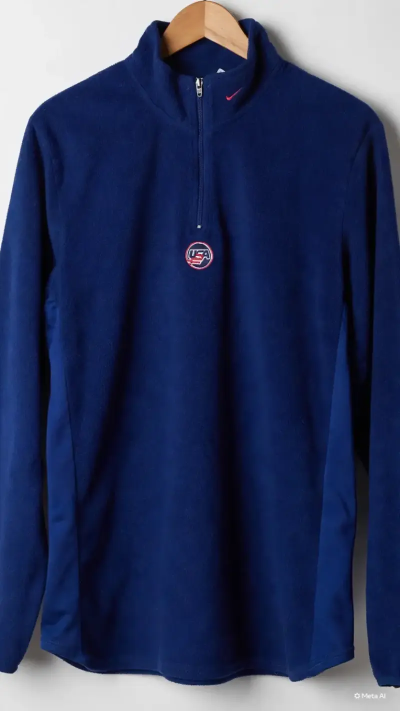 Polerón Nike azul con logo USA - 5