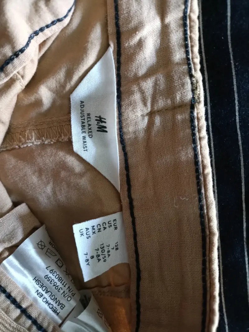 Pantalones beige para niño H&M ajustables - 2