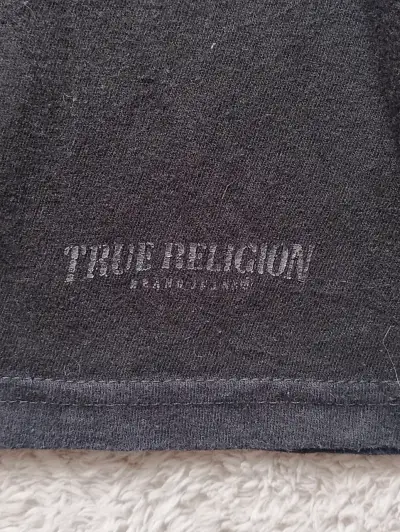 Polera Negra True Religion detalles plateados - miniatura 3