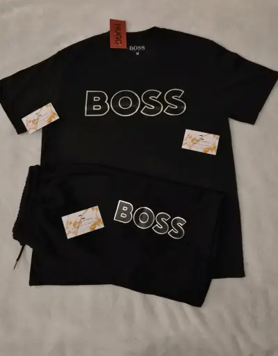 Conjunto deportivo negro Boss para hombre - miniatura 1