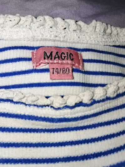 Polera rayada para niña Magic - miniatura 3