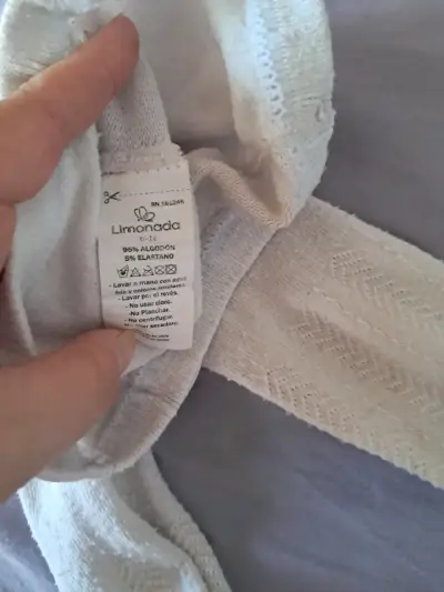 Pantys blancas para bebé con lazos decorativos - miniatura 1