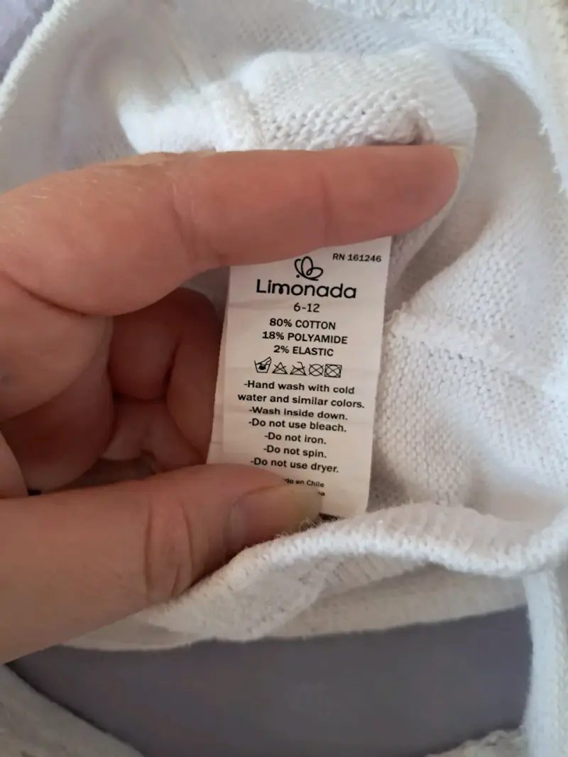 Pantys blancas de algodón para niña Limonada - 2